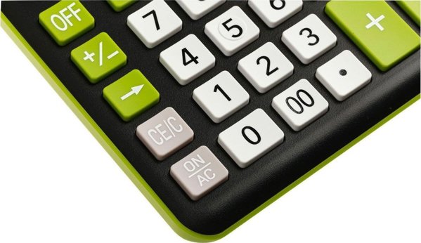 Υπολογιστής Γραφείου Eleven CDC120BKGN, 12 Ψηφίων, Μαύρος με Λευκά και Πράσινα Πλήκτρα