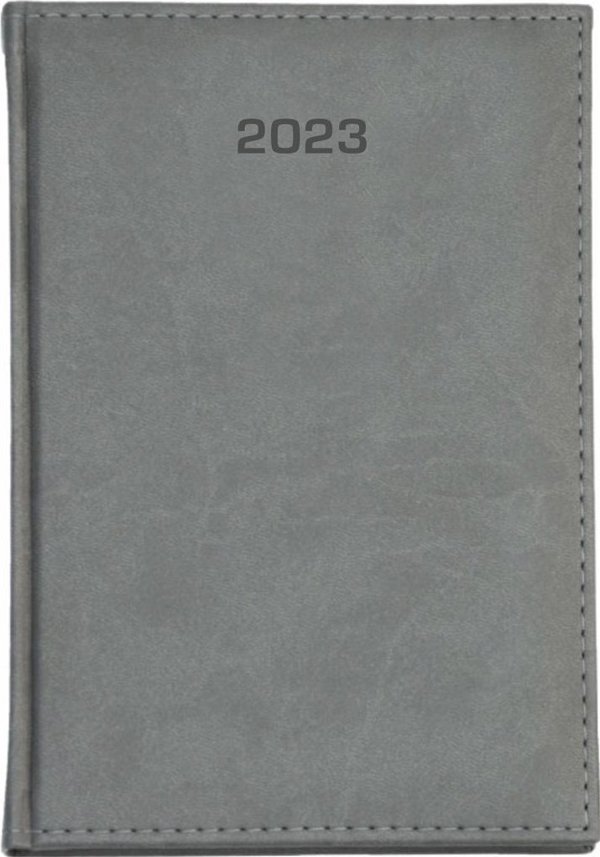 Kalendarz 2023 Dzienny A4 Vivella szary
