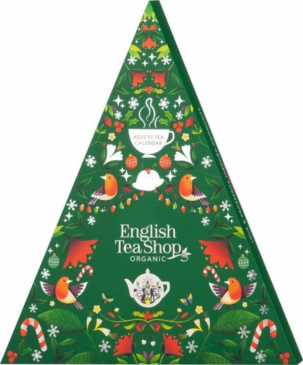 English Tea Shop Ημερολόγιο Advent Πράσινο Δέντρο, Βιολογικό Τσάι, 25 Πυραμίδες