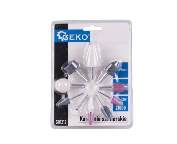 Σετ Λειαντικά Καρότα Geko 3mm/6mm, 10 Τεμάχια (20/80)