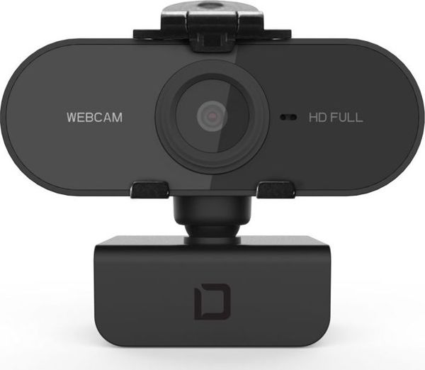Dicota Pro Plus Web Camera, Κάμερα Υπολογιστή Full HD με Κλιπ Στήριξης, Plug & Play