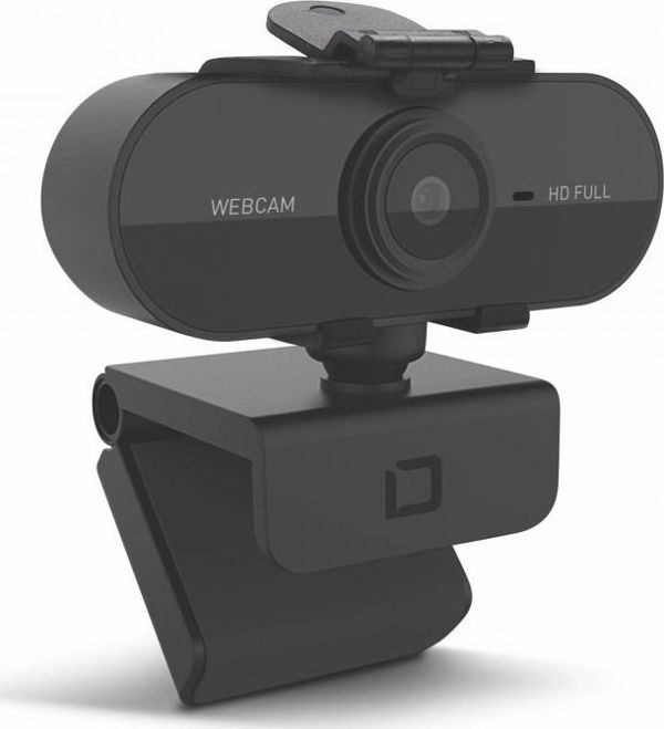 Dicota Pro Plus Web Camera, Κάμερα Υπολογιστή Full HD με Κλιπ Στήριξης, Plug & Play