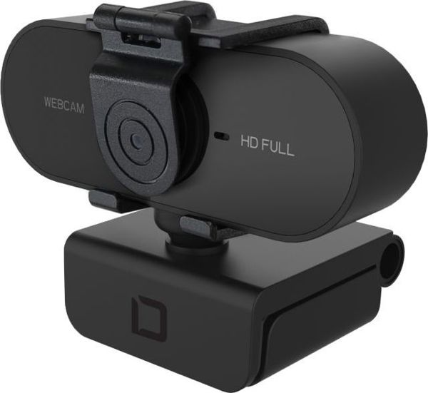 Dicota Pro Plus Web Camera, Κάμερα Υπολογιστή Full HD με Κλιπ Στήριξης, Plug & Play
