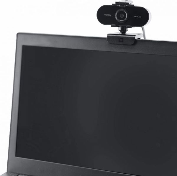 Dicota Pro Plus Web Camera, Κάμερα Υπολογιστή Full HD με Κλιπ Στήριξης, Plug & Play