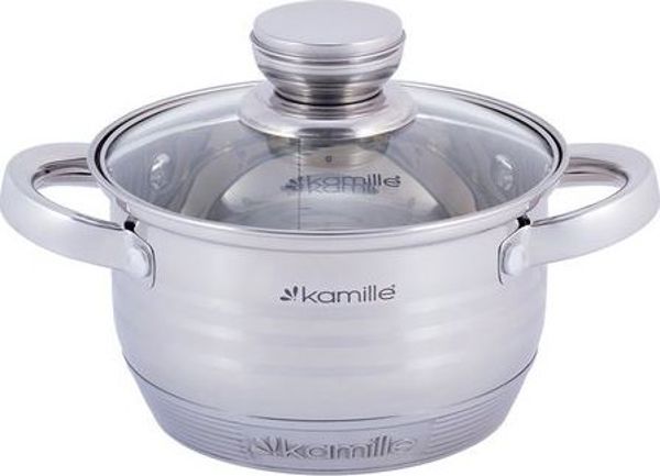 Σετ Κατσαρόλες Kamille KM-4915 6 Τεμαχίων από Ανοξείδωτο Ατσάλι