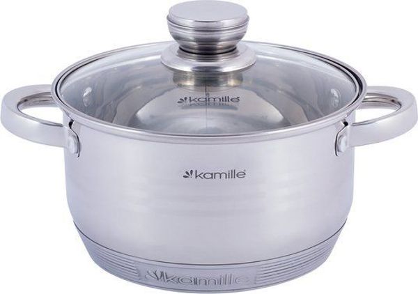 Σετ Κατσαρόλες Kamille KM-4915 6 Τεμαχίων από Ανοξείδωτο Ατσάλι