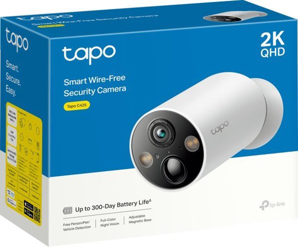 Kamera IP TP-Link TP-Link Tapo C425 set 4x venkovní kamera C425 (4MP, 2K QHD, 1440p, IR 15m, WiFi, micro SD card, IP66)