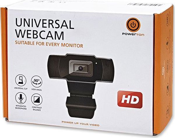 Web Camera Powerton PWCAM1 HD με Κλιπ Στήριξης για Υπολογιστή