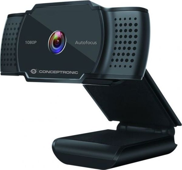 Conceptronic AMDIS06B Web Camera Αυτόματης Εστίασης Full HD 1080p με Μικρόφωνο για Τηλεδιάσκεψη