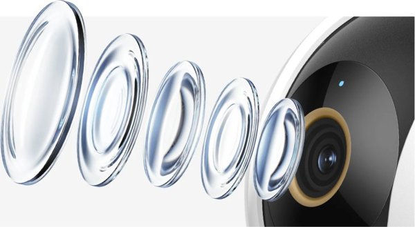 Xiaomi C500 Dual Έξυπνη Κάμερα Ασφαλείας 4MP PTZ, F1.6, H.265, Υποδοχή MicroSD έως 256GB, Λευκό