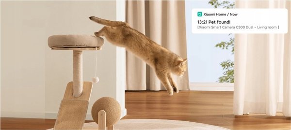 Xiaomi C500 Dual Έξυπνη Κάμερα Ασφαλείας 4MP PTZ, F1.6, H.265, Υποδοχή MicroSD έως 256GB, Λευκό