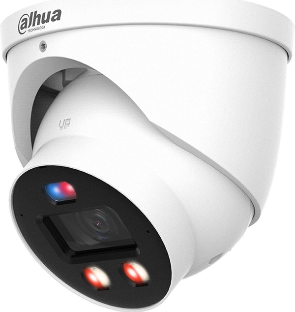 Dahua Technology IP Κάμερα IPC-HDW3649H-AS-PV-0280B-PRO 6MP, Full-Color, με Μικρόφωνο και Φωτισμό, Λευκή