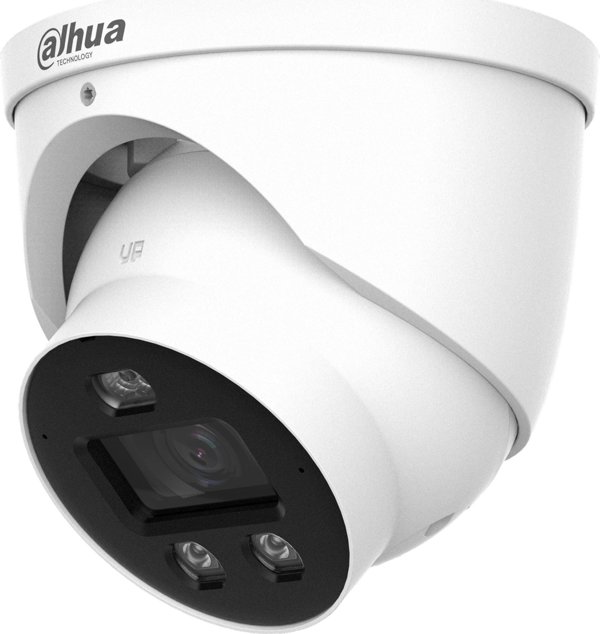 Dahua Technology IP Κάμερα IPC-HDW3649H-AS-PV-0280B-PRO 6MP, Full-Color, με Μικρόφωνο και Φωτισμό, Λευκή