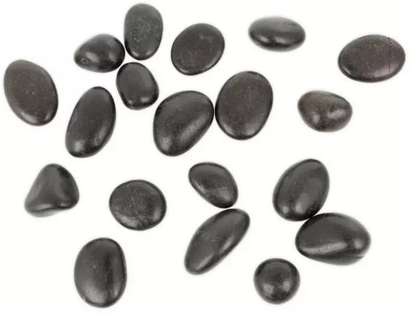 Kamienie polerowane Black Pebble 10-20 mm do akwarium terrarium, 10kg/OPAK