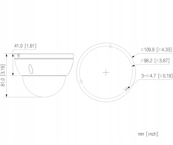 KAMERA WANDALOODPORNA AHD, HD-CVI, HD-TVI, PAL HAC-HDBW2501E-0280B-S2 - 5&nbsp|Mpx 2.8&nbsp|mm DAHUA