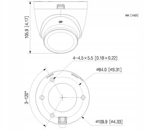 KAMERA AHD, HD-CVI, HD-TVI, PAL HAC-HDW1500TQ-IL-T-0280B-DIP Smart Dual Light Two-way Talk - 5&nbsp|Mpx 2.8&nbsp|mm DAHUA