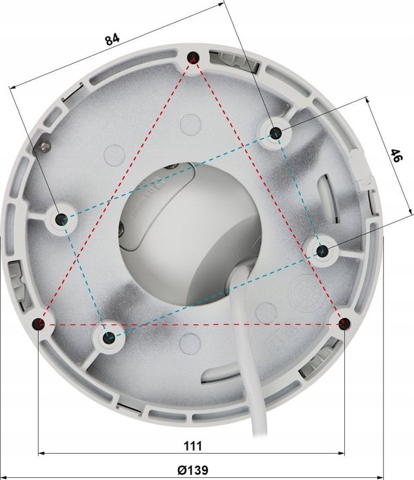 Hikvision DS-2CD2347G2H-LIU IP Κάμερα Dome 4MP, Smart Hybrid Light, IP67