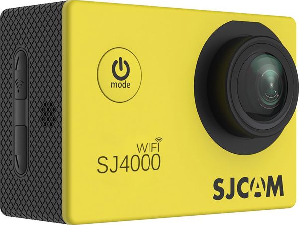 SJCAM SJ4000 WiFi Action Camera Κίτρινη 12MP Full HD 1080p Αθλητική Κάμερα