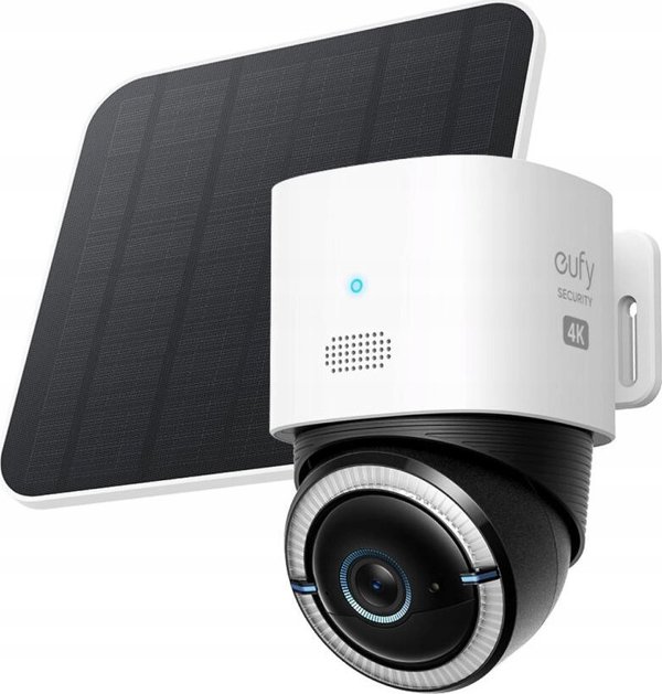 Κάμερα IP Eufy Eufy S330 - Δικτυακή κάμερα παρακολούθησης - περιστροφή / κλίση - Εξωτερικός χώρος - ανθεκτική στη σκόνη/αδιάβροχη - Χρώμα (Ημέρα&Νύχτα) - 4K - Ήχος - ασύρματη - Wi-Fi - 4G