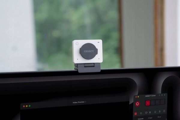 Obsbot Meet 2 Webcam 4K AI-Powered - Cloud White