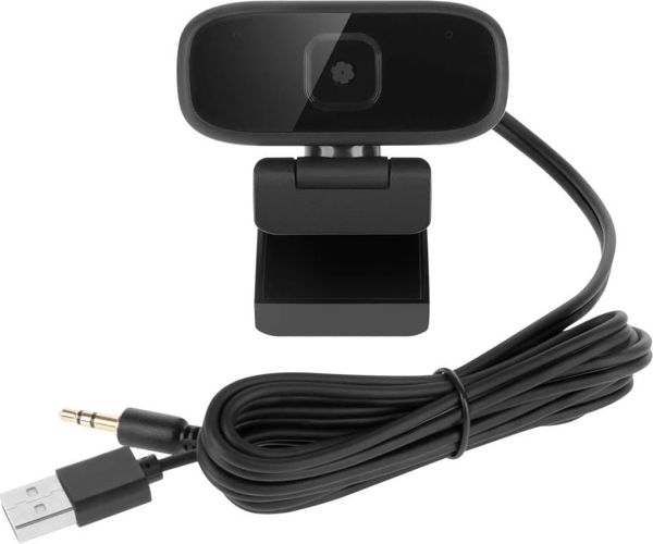 Rebel Comp KOM1055 Webcam με Μικρόφωνο για PC και Laptop, HD Κάμερα για Τηλεδιασκέψεις και Online Μαθήματα