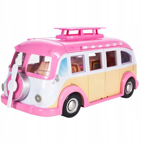 Παιδικό κάμπερ Ice Cream Car για κούκλες ροζ