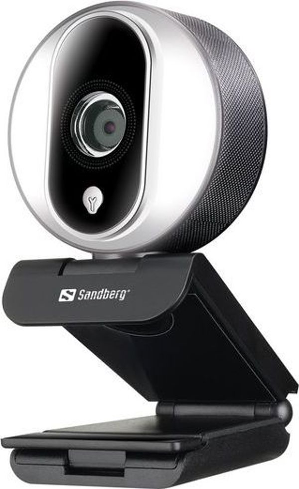 Sandberg Streamer USB Webcam Pro, Full HD 1080p, 60fps, Κάμερα για Streaming και Gaming (134-12)