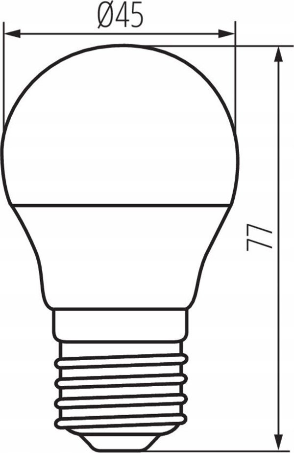 Λάμπα LED Kanlux Kanlux Bilo E27 6,5W E27-NW 806lm 4000K ουδέτερο λευκό 26768