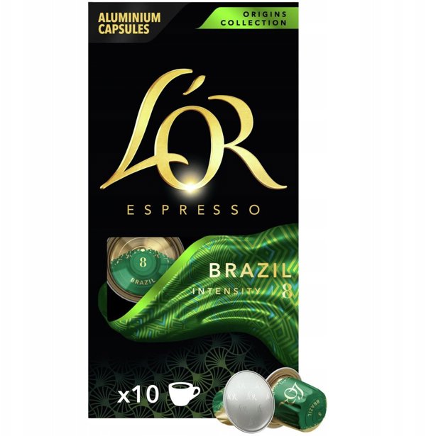 Kάψουλες Nespresso L'OR Espresso Brazil 10 τεμάχια