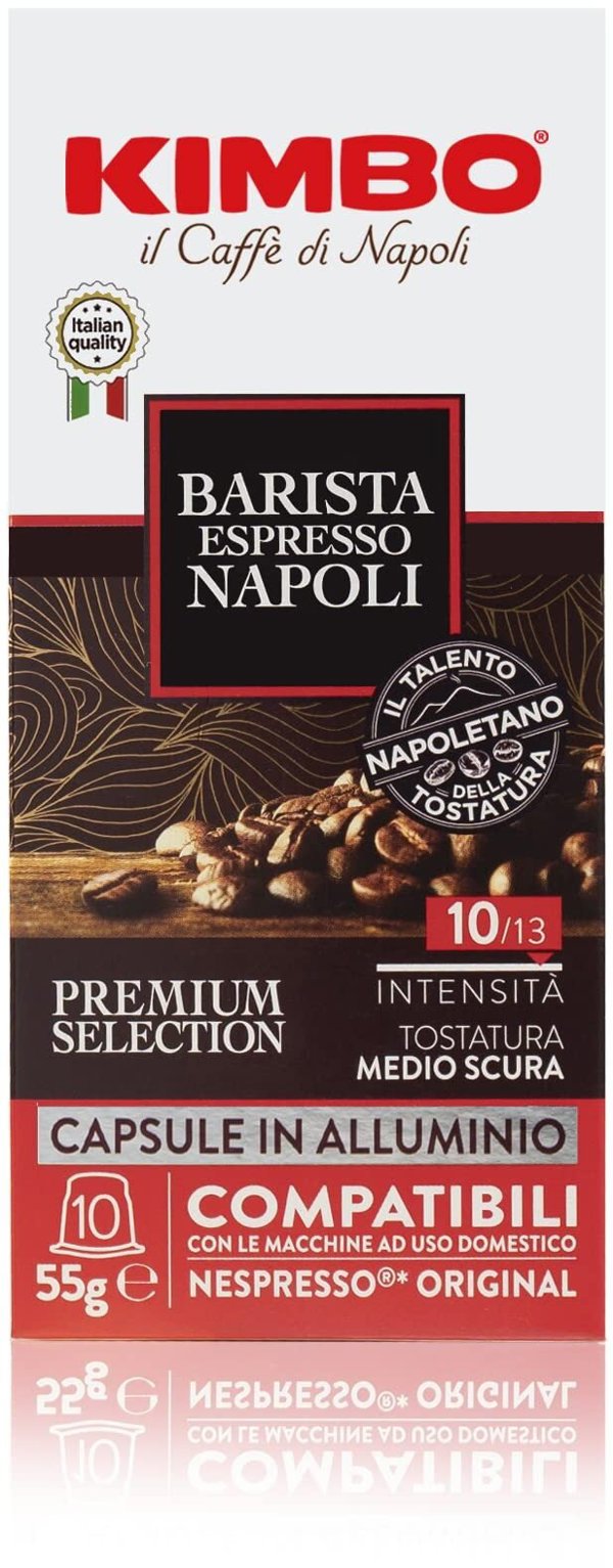 Κάψουλες Nespresso Kimbo Barista Espresso Napoli - 10 τεμάχια