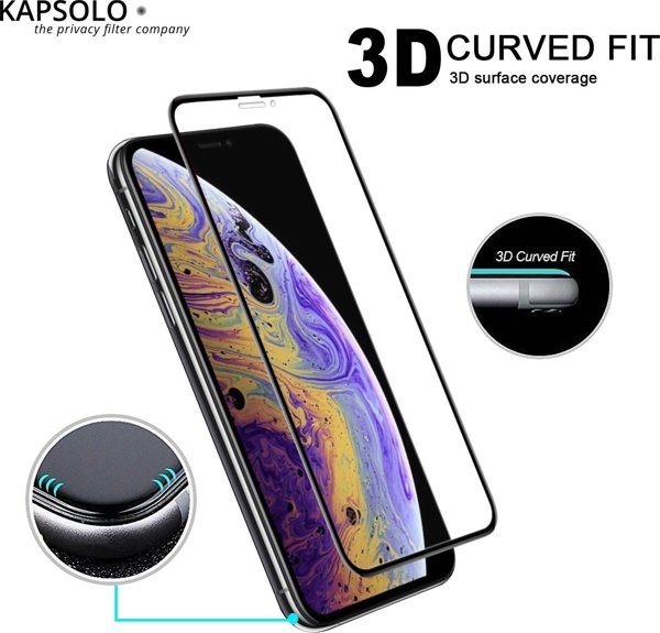 KAPSOLO Tempered Glass iPhone 12 mini, Προστασία Οθόνης 9H 3D, Αντιχαρακτικό
