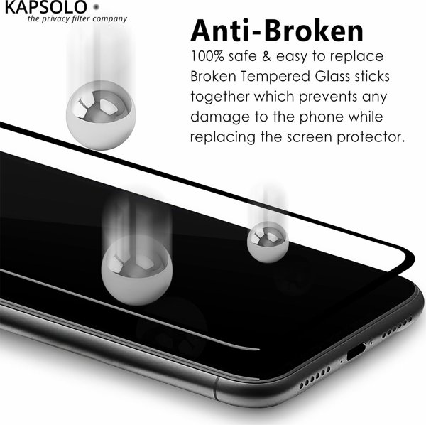 KAPSOLO Tempered Glass iPhone 12 mini, Προστασία Οθόνης 9H 3D, Αντιχαρακτικό