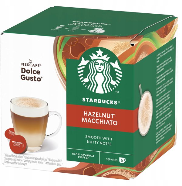 Starbucks Κάψουλες Nescafé Dolce Gusto Hazelnut Macchiato 12 τεμάχια