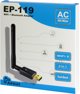 Karta sieciowa Inter-Tech INTER-TECH EP-119 Wi-Fi 5 USB Adapter 600Mbps BT 4.2