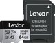 Lexar Professional Silver Plus MicroSDXC 64GB, Class 10, UHS-I, U3, A2, V30 (LMSSIPL064G-BNANG)
