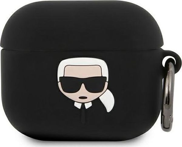 Karl Lagerfeld Etui ochronne KLACA3SILKHBK Silicone Ikonik do AirPods 3 czarne