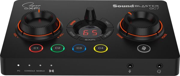 Creative Sound Blaster GC7 Εξωτερική Κάρτα Ήχου Gaming για PC & PS5 (70SB185000000)