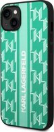 Karl Lagerfeld Etui do iPhone 14 Plus 6,7" hardcase zielony/green Monogram Stripe