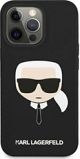 Karl Lagerfeld Karl Lagerfeld KLHCP13SSLKHBK iPhone 13 mini 5,4" μαύρη/μαύρο σκληρή θήκη Σιλικόνης Karl`s Head