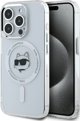 Karl Lagerfeld Karl Lagerfeld KLHMP15LHLSCHH iPhone 15   Pro 6.1" λευκό/white hardcase IML Metal Choupette Head MagSafe