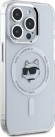 Karl Lagerfeld Karl Lagerfeld KLHMP15LHLSCHH iPhone 15   Pro 6.1" λευκό/white hardcase IML Metal Choupette Head MagSafe