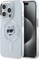 Karl Lagerfeld Karl Lagerfeld KLHMP15LHLSCHH iPhone 15   Pro 6.1" λευκό/white hardcase IML Metal Choupette Head MagSafe