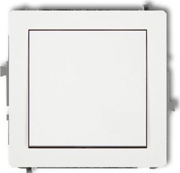 Karlik Διακόπτης Cross (Σταυρού) Deco DWP-6.1, Μονοκόμματος χωρίς Ενδείξεις, Λευκός