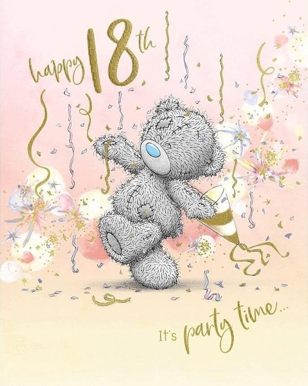 Κάρτα γενεθλίων Happy 18th