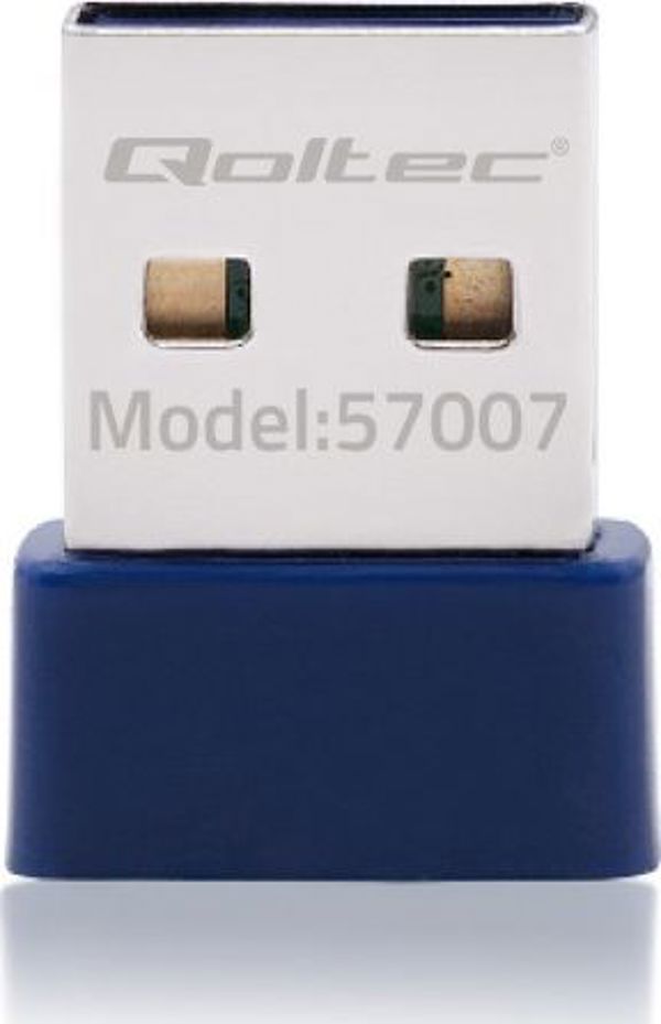 Qoltec Κάρτα Δικτύου 57007 USB Wi-Fi Adapter για Laptop και PC