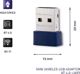 Qoltec Κάρτα Δικτύου 57007 USB Wi-Fi Adapter για Laptop και PC