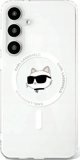 KARL LAGERFELD θήκη για SAMSUNG S25 KLHMS25SHLSCHH (Μαγνητικό IML Metal Choupette Head) λευκό