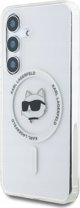 KARL LAGERFELD θήκη για SAMSUNG S25 KLHMS25SHLSCHH (Μαγνητικό IML Metal Choupette Head) λευκό