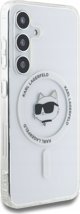 KARL LAGERFELD θήκη για SAMSUNG S25 KLHMS25SHLSCHH (Μαγνητικό IML Metal Choupette Head) λευκό