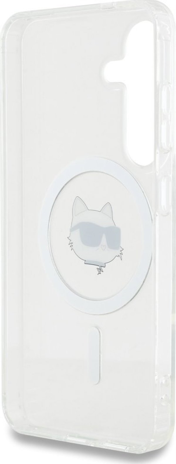 KARL LAGERFELD θήκη για SAMSUNG S25 KLHMS25SHLSCHH (Μαγνητικό IML Metal Choupette Head) λευκό
